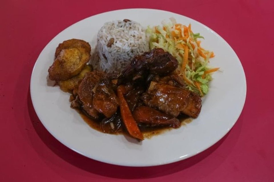 Fresh meals prepared for lunch service.