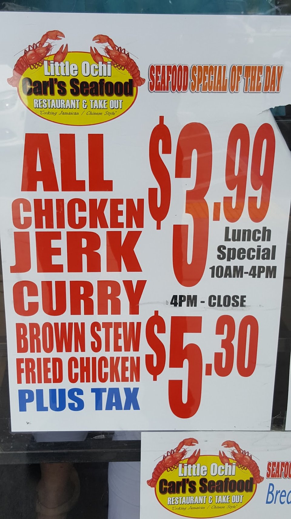 Close-up of menu items for casual dining orders.