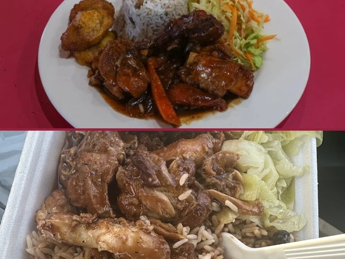 Casual counter-service dining area with Caribbean dishes.